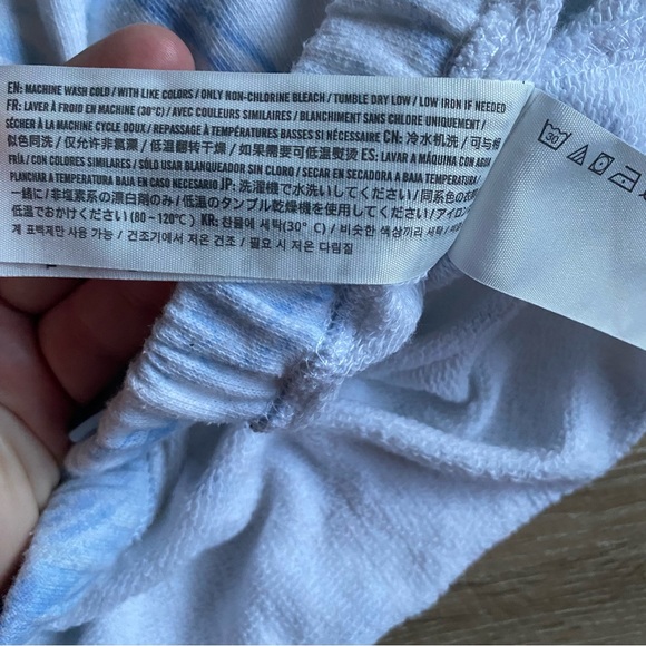 Hollister crewneck crop top long sleeve pullover tie dye soft lounge wear - Picture 6 of 8